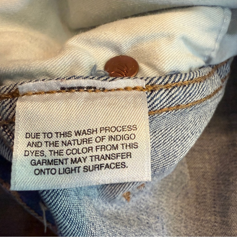 MADEWELL 10" High Rise Skinny Jeans Indigo Wash Size 31 - Picture 7 of 9